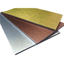 1220X2440mm Metallic White Aluminum Composite Panel for Exterior Wall Cladding